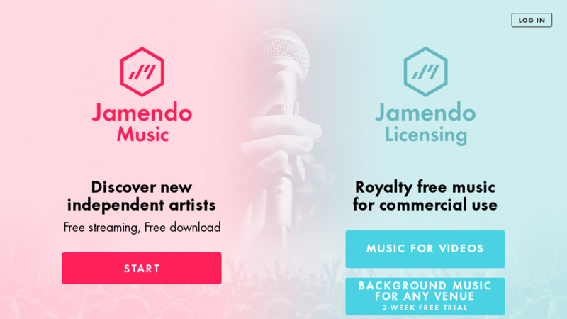 Screenshot von Jamendo.com
